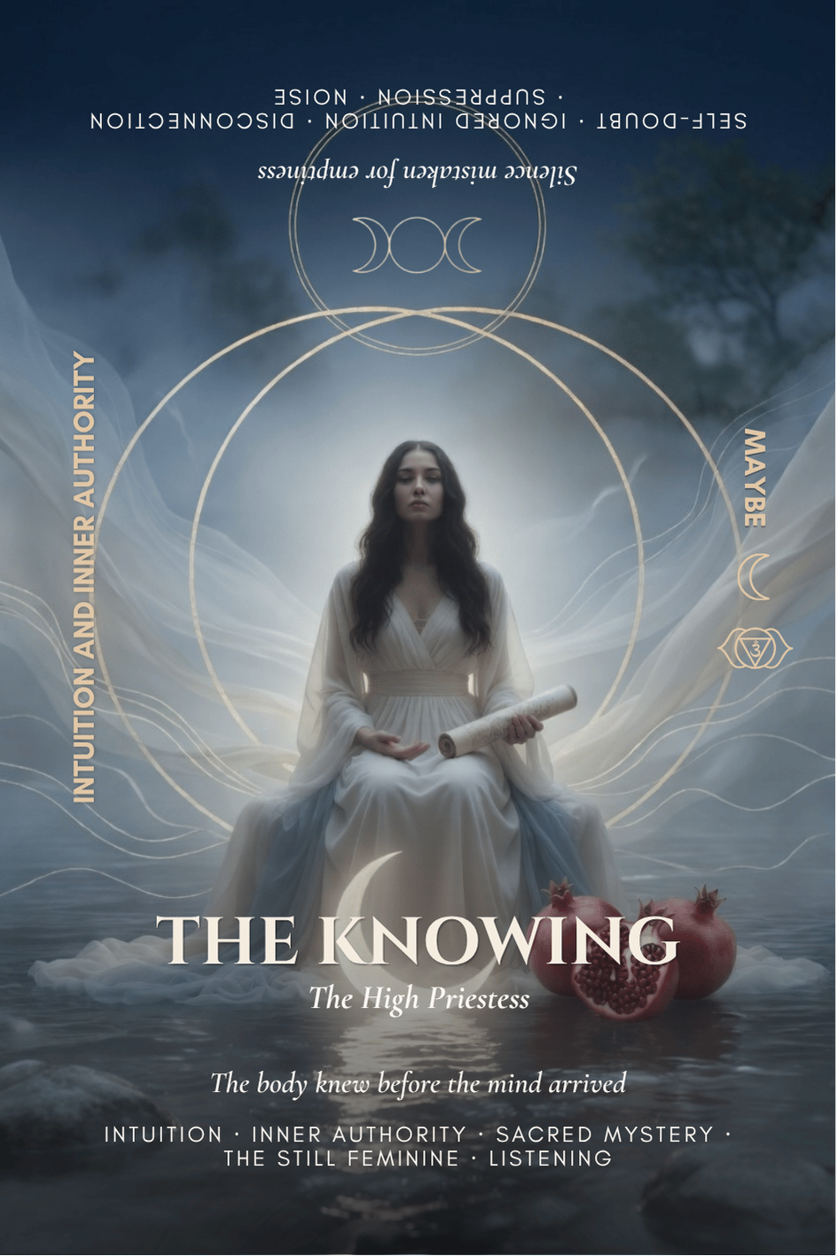 The Knowing, High Priestess card from the Cocoon Tarot